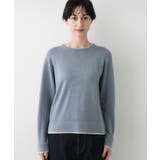 【ユニセックス/洗える】バイカラーニット | Dessin | 詳細画像13 