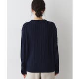 【ユニセックス・洗える】クルーネックケーブルニット | Dessin | 詳細画像15
