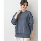 【ユニセックス/洗える】ケミカルウォッシュ裏毛トレーナー | Dessin | 詳細画像2 