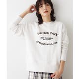 ホワイト(001) | 【ユニセックス/洗える】ネップ裏毛スウェットトレーナー | Dessin