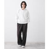 【ユニセックス/洗える】ネップ裏毛フーディートレーナー | Dessin | 詳細画像3 