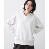 ホワイト(001) | 【ユニセックス/洗える】ネップ裏毛フーディートレーナー | Dessin