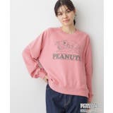 ピンク(072) | PEANUTSスウェット | Dessin