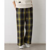 モカブラウン(342) | 【ユニセックス/ウエストゴム】チェック柄パンツ | Dessin