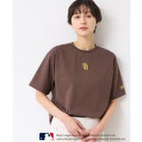 ブラウン(043) | 【ユニセックス】MLB/ロゴ入りTシャツ | Dessin