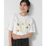 ホワイト(002) | ロゴ刺繍Tシャツ | Dessin