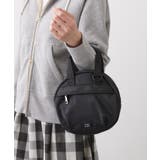 ブラック(019) | 【ユニセックス/軽量】ポリエステルラウンド型２WAYショルダーバッグ | Dessin