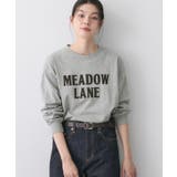 グレー(012) | 【洗える】コットンロゴロングTシャツ | Dessin