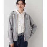 グレー(012) | 【ユニセックス/洗える】吊り裏毛フーデッドスウェット | Dessin