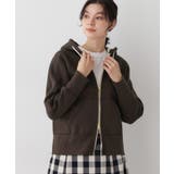 ブラウン(044) | 【ユニセックス/洗える】吊り裏毛フーデッドスウェット | Dessin