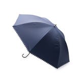 ネイビー(093) | 【UVカット99%・晴雨兼用】ピンストライプ長傘 | SHOO・LA・RUE