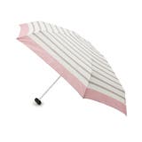ピンク(372) | because リムカラーボーダー折りたたみ傘 | SHOO・LA・RUE