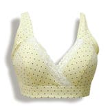 ドット柄クリーム | 同色ノンワイヤー授乳ブラ授乳ブラ マタニティブラ ノンワイヤー | PREMINA