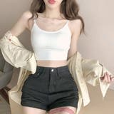 ホワイト | バックオープンブラキャミキャミ キャミソール レディース | PREMINA