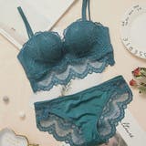 カシュクールレースショートキャミブラ＆ショーツセット上下セット 脇高 ビスチェ | PREMINA | 詳細画像30 