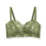 グリーン | 【B】ナチュラルレースブラ【ブラ単品】ブラジャー レース 下着 | PREMINA