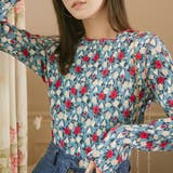 花柄メロウトップス トップス プリーツ | PREMINA | 詳細画像14