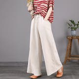 【PT】リラックスリネンパンツ リラックスパンツ プリーツパンツ | PREMINA | 詳細画像5 