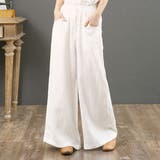 【PT】リラックスリネンパンツ リラックスパンツ プリーツパンツ | PREMINA | 詳細画像10 