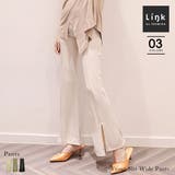 【PT】フロントスリット入りワイドパンツ スリット入りワイドパンツ ブーツカット | PREMINA | 詳細画像22 