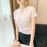 フロントツイストクロップドTシャツ Tシャツ シンプルシャツ | PREMINA | 詳細画像9