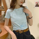 フロントツイストクロップドTシャツ Tシャツ シンプルシャツ | PREMINA | 詳細画像15