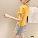 フロントツイストクロップドTシャツ Tシャツ シンプルシャツ | PREMINA | 詳細画像19