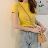 フロントツイストクロップドTシャツ Tシャツ シンプルシャツ | PREMINA | 詳細画像20