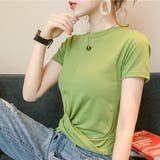 フロントツイストクロップドTシャツ Tシャツ シンプルシャツ | PREMINA | 詳細画像21