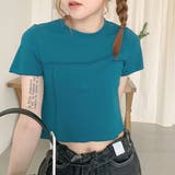 クロップドミニTシャツ Tシャツ シンプルシャツ | PREMINA | 詳細画像5