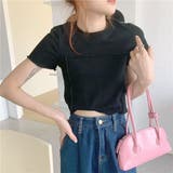 クロップドミニTシャツ Tシャツ シンプルシャツ | PREMINA | 詳細画像12