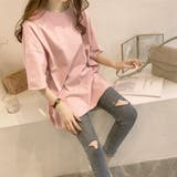オーバーシルエットシンプルTシャツ Tシャツ オーバーシルエット | PREMINA | 詳細画像4
