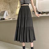 【SK】ミモレ丈ティアードスカート スカート ロングスカート | PREMINA | 詳細画像6 