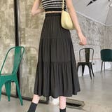 【SK】ミモレ丈ティアードスカート スカート ロングスカート | PREMINA | 詳細画像8 