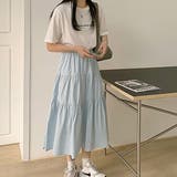 【SK】ミモレ丈ティアードスカート スカート ロングスカート | PREMINA | 詳細画像11 