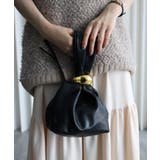 ブラック | モチーフ巾着バッグ | YENNA