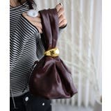 ワインレッド | モチーフ巾着バッグ | YENNA