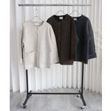 ダブルフェースニットブルゾン+マフラー付き | YENNA | 詳細画像3 