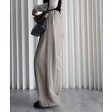 ベージュ | タックラインルーズパンツ | YENNA