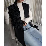 ブラック | フリルモチーフベスト | YENNA