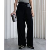 ブラック | ベロアロングパンツ | YENNA