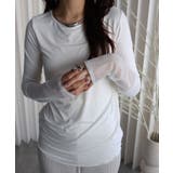 ホワイト系 | ロングスリーブTシャツ/メッシュ切替ロングTシャツ | YENNA