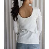 アイボリー | パット付リブフレアカットソー | YENNA