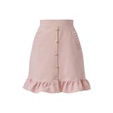 ピンク | スカート ハートボタン ポケット | 夢展望