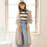 ベージュ | ドロストガウン ロング コート | 夢展望