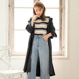 ブラック | ドロストガウン ロング コート | 夢展望