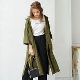 カーキ | ドロストガウン ロング コート | 夢展望