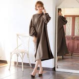 ブラウン | ワンピース スウェット ロング | 夢展望