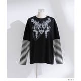 ロゴボーダー長袖レイヤードカットソー 韓国 夢展望 | 夢展望 | 詳細画像14 