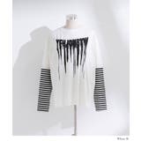 ロゴボーダー長袖レイヤードカットソー 韓国 夢展望 | 夢展望 | 詳細画像15 